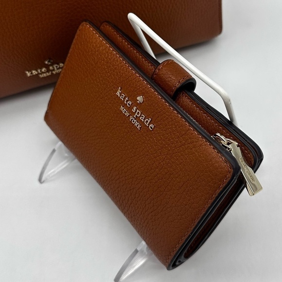 Kate Spade Leila Medium Triple Compartment Satchel Bag & Compact Bifold Wallet - Picture 12 of 15